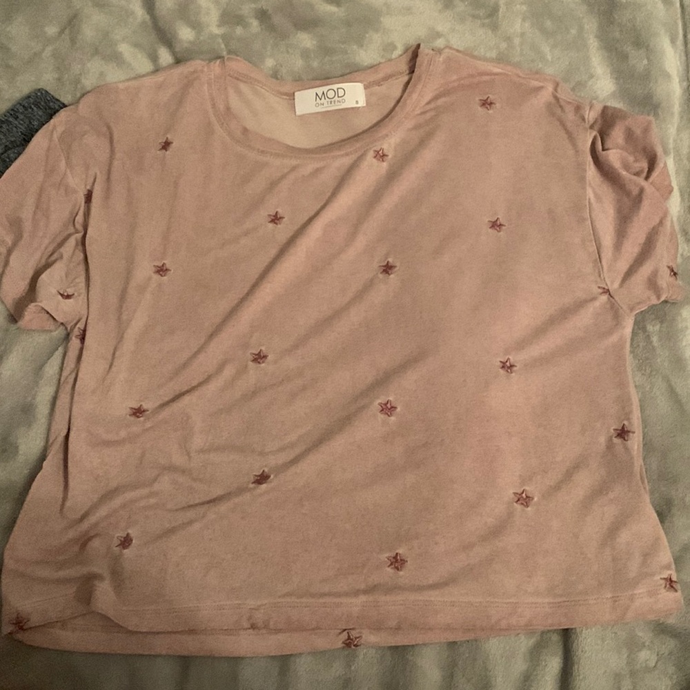 Pink Mod shirt with stars